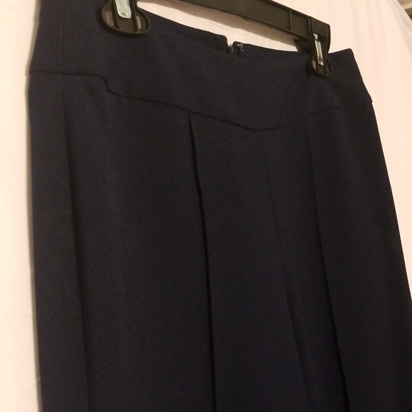 Tahari Navy Crepe Petite Dress Pants - Picture 7 of 17